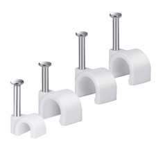 Clips Para Cables 200 Piezas 4 6 8 10mm Organizador Alambre Ethernet TV Altavoz picture