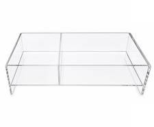 Clear Acrylic Riser Desk Shelf Display Table Platform Stand picture