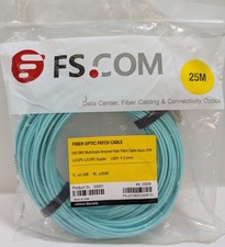 FS.com 25M OM3 Multimode Armored Fiber Patch Cable LC/UPC Duplex 10G LSZH 33501 picture