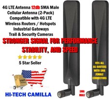 4G 5G 💥 4 x ANTENNA  ▶▶ 2 PAIR (4)  12dB SMA MALE ⭐ 5g 4g ROUTERS  ⭐ USA SELLER picture