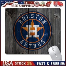 MLB Houston Astros Wood Grain Mouse Pad Gaming Mouse Pad, For Astros Fans Sty 1 picture