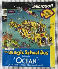Magic School Bus Explores the Ocean Big Box PC CD-ROM Windows SEALED picture