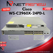 Cisco  WS-C2960X-24PD-L  Gigabit Switch 24 Port PoE Lan Base picture