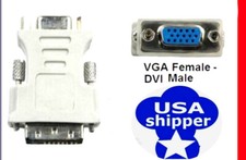 U.S.SHIPPER. New Dell DVI to VGA Video Adapter Converter. DVI Male to VGA Female picture