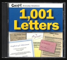1,001 Letters (CD-ROM PC 2002) Snap Everyday Solutions - Tested picture