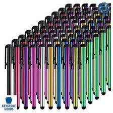 Stylus Pen Set 100 Pack 4 Inch Rubber Tip Aluminum Body Universal for Tablet picture