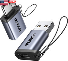 USB to USB C Adapter 2 Pack,10Gbps USB C Female to USB Male Adapter Thunderbolt picture