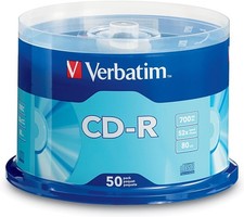 50 Pack Music CD-R Discs Media for Audio MP3 Data Recordable Spindle Blank picture