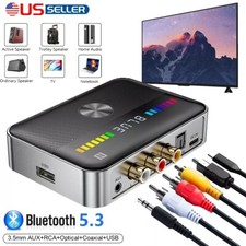 Bluetooth 5.3 Transmitter Receiver Adapter USB NFC 3.5mm AUX RCA Coaxial Optica picture