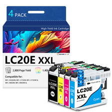 LC20EXXL Super High Yield Ink Cartridge Set Compatible for MFC-J5920DW, 4Pack picture
