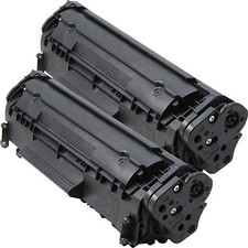 2PK Q2612A 12A Toner Cartridge For HP LaserJet 1018 3050 3052 3055 M1319F picture