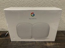 NEW Google Nest Wifi Pro Wi-Fi 6E AXE5400 Mesh Router 2-Pack Snow GA03689-US picture