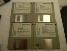 Microsoft MS-DOS 6.0 Upgrade Floppies Disc Set + STEP-UP 6.2 Floppy 3.5