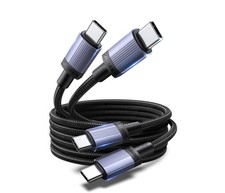 UGREEN 240W USB C to USB C Cable 10FT 2-Pack Fast Charging Laptop Phone Black picture