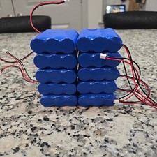 qty (x10) PKCELL ICR 18650 3.7v 6600mAh Li ion Rechargeable Battery Pack  picture