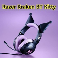 1PCS Razer X Sanrio Kuromi Kraken V2 Wired Headset Headphone Limited Edition Ne picture