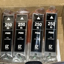 EZink 4 Pack - Ink Cartridges for Canon PGI-250 XL PGBK Ink Tank Black Ink. picture