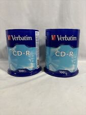 Lot of 2 Verbatim 94554 52x CD-R 700MB Capacity 100/Pack - New/Sealed picture