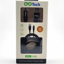 EG Tech 12FT Micro USB Cable Extra Long Braided Charging Cord / PS4 Xbox Kindle picture