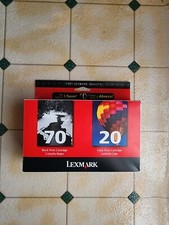  Lexmark 70/20 BLACK & COLOR COMBO PACK INK CARTRIDGES NOS picture
