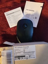 VicTsing V8 Wireless Mouse Black USB Receiver VG Tested Works picture