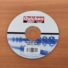 Vintage Quicken 2001 New User Edition Software Disc ONLY NO KEY picture
