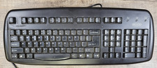 Keyboard Belkin F8E885-BLK clicky keys tested works Black picture