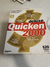 QUICKEN DELUXE 2000 for Windows SOFTWARE Personal Finance -Used + 2002 Edition picture