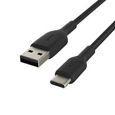 Belkin BoostCharge Braided USB C charger cable, USB-C to USB-A cable, USB type C picture