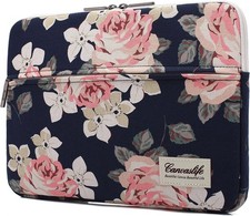 14 inch Laptop Case Bag with White Rose Design for 14.0 inch Laptops picture