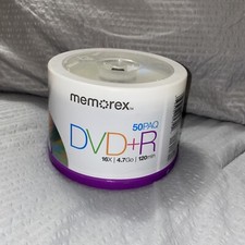 Memorex DVD plus R 16x 4.7GB 50 Pack Spindle Blank Discs Dvd+r Media Disks NEW picture