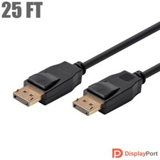 25FT DisplayPort DP 1.2a Male to Male Monitor Cable Cord 4K 3D PC Mac MacBook picture