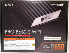 MSI PRO B650-S WIFI AM5 DDR5 PCI-E 4.0x16 WiFi-6e ATX Motherboard **NEW* picture