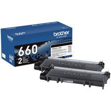 Cartridge Brother High Yield Black TN660 Twin Pack TN6602PK Toner picture