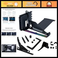 Vertical GPU Mounting Kit, 4 Slots PCIe 5.0 Riser, Black GPU Holder for Gaming P picture