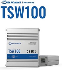 Teltonika New TSW100000010 TSW100 Industrial Unmanaged 5-port PoE+ GigE Switch picture
