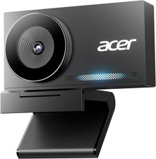 Acer 4K Webcam for PC/Mac with All-Metal Unibody Sculpted, Sony 1/2