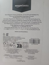 13-inch MacBook Pro Amazon Basics Slim Magnetic Privacy Screen Filter, New picture