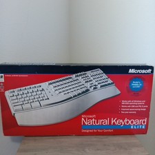 Vintage Microsoft Natural Keyboard Elite Wired A1100337 L959 1998  picture