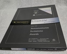 Southworth Granite Specialty Paper Sampler w/ 10 of 5 Colors--Missing 3 Ivory picture