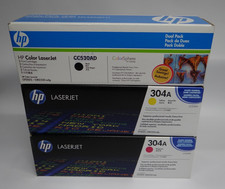 GENUINE SET 3 HP TONER CC530A CC532A CC533A CP2025 CM2320 MFP 304A SEALED picture