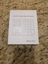 LEKVEY 34 Keys Numeric Keypad - Black - New picture