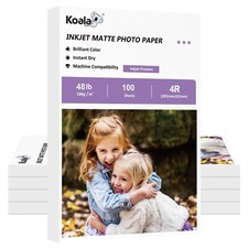 400PK Koala Premium Matte Photo Paper 4x6 48lb for Inkjet Printer Epson HP Canon picture