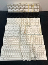 4 Macally Wired USB keyboards, A Vtg Apple & Amazon Basic 6 total Keyboard Lot picture