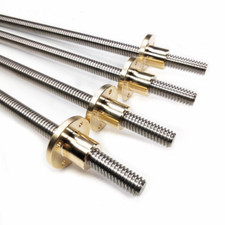 1PC CNC 3D Printer T8 Trapezoidal Rod Screw & Nut, Lead 1-14 mm Long 100 - 600mm picture