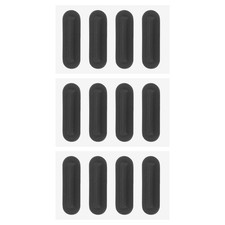 7.5 mm Laptop Rubber Feet, 12 Pcs Oval Anti-Slip Pad for Equipment, Black picture