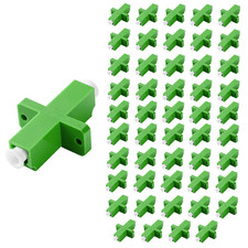 50Pcs LC Fiber Optical Cable Coupler for APC Simplex Adapter Wing Type picture