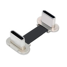 chenyang 0.78Inch USB C Short Flat Cable, USB 2.0 Type C Dual 90 Degree Angled P picture
