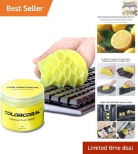 Reusable Cleaning Gel for Keyboard & Cars - Unique Lemon Fragrance, 160g picture