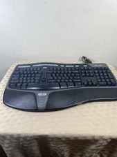 Microsoft Natural Ergonomic Keyboard 4000 v1.0 USB Wired Black Gray KU-0462  picture